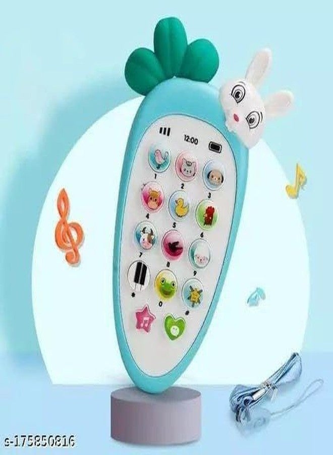 SHIVAARO Childhood Educational Toys Digital Mobile Phone with Touch Screen, Sound, and Light - Rabbit Phone Birthday Gifts for Boys and Girls - Image 2